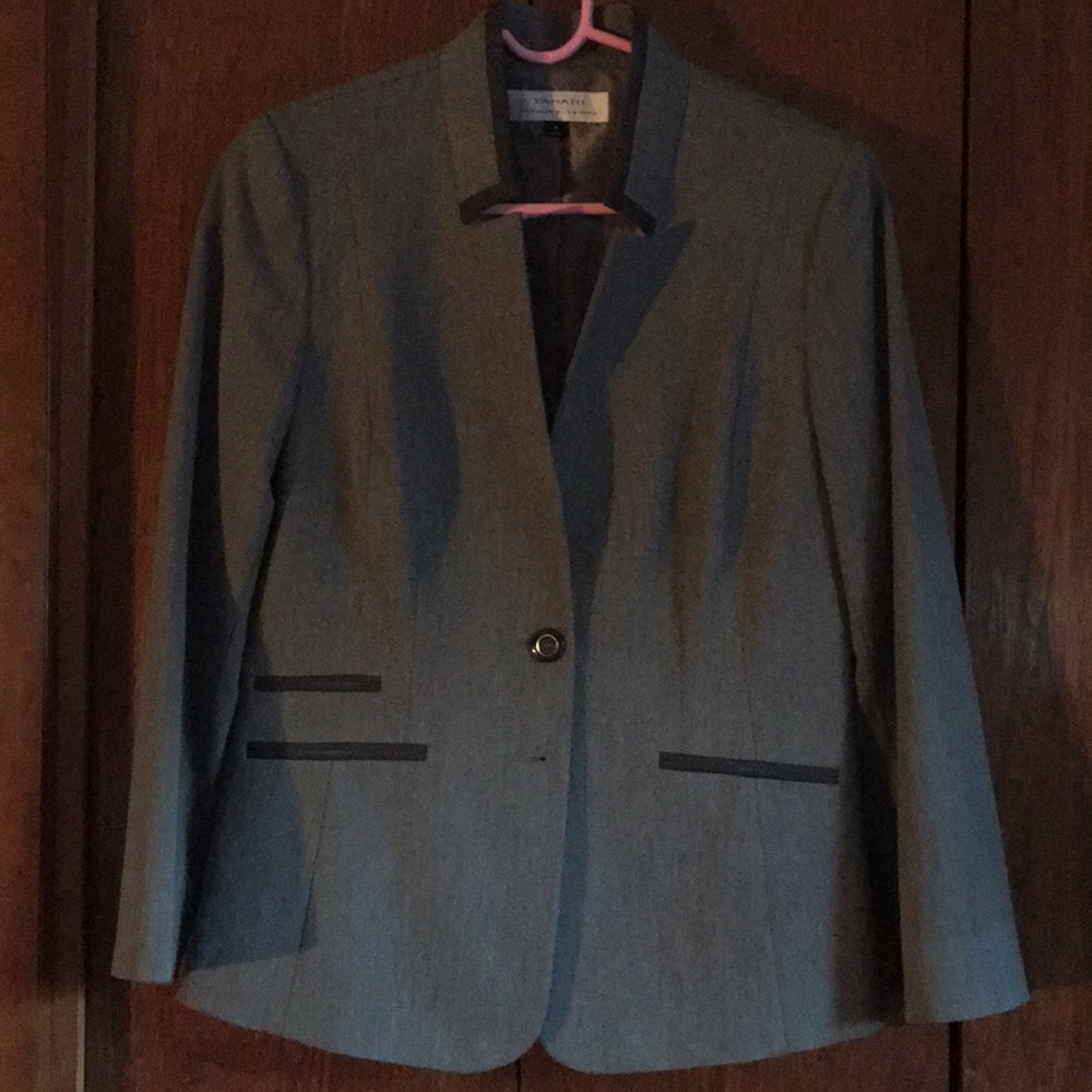 Charcoal and Grey Tahari Blazer